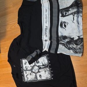 Black and White Money T Shirt Pair